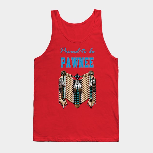 Native American Breastplate Pawnee Tank Top by Jeremy Allan Robinson